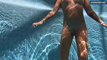 Puzan Bruhova fat teen in the pool