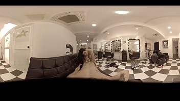 VR Porn Special Hairdresser. New Treatment Blowjob