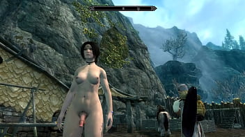 Sexy White Nord dickgirl fucks Orcish female MILF | SKYRIM