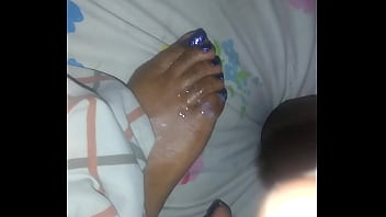 Ebony foot job