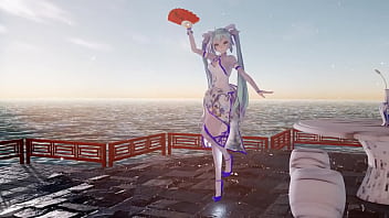 「MMD」&rarr 寄明月Send to The Bright Moon ( Miku ) 4KUHD