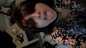 Sissy Emma S self facial