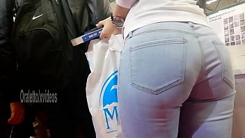 Turkish Candid White Jean Perfect Butt