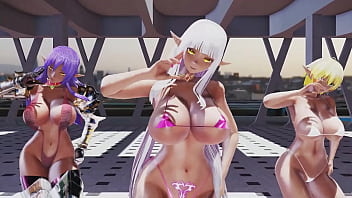 MMD R18 Elf Bunny Style Evelyn Delva Elda