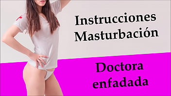 JOI en espa&ntildeol Doctora enfadada lo paga contigo.