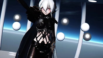 [MMD4K]HAKU(Dark Knight) Elect