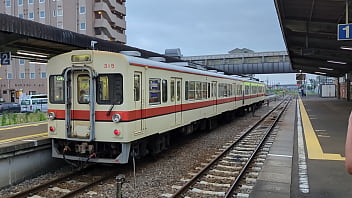 関東鉄道キハ315キハ316 水海道駅発車