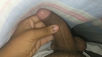 Wey uncut dick growing under cover