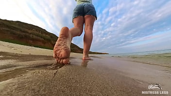 Follow My Sand Footprints Along The Summer Seashore