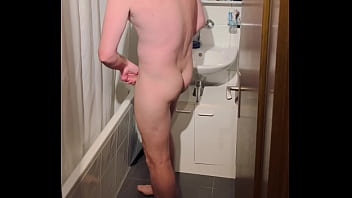 Cum in the bathroom