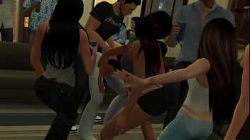 Pornstars at College Party Sims 4 Porn Video