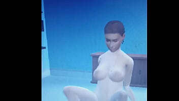 Sims 4 girl rides her man