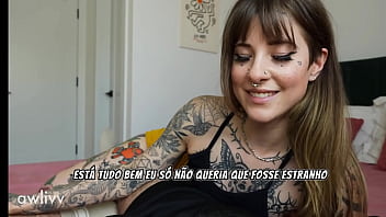 Tatuada Safada Transa como Namorado da Amiga Escondida(LEGENDADO)