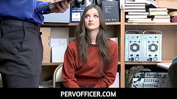 PervOfficerStrict Security Officer Gives One Way out To Thieving Teen Kenzi Ryans