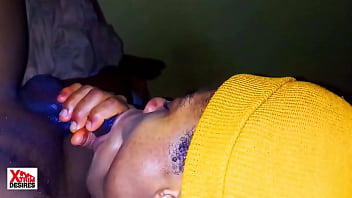 Naija girl swallows cum during blow job.