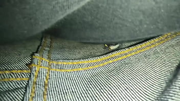 inside giant jeans pov