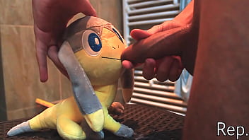 Pok&eacutemon Plush Cumpilation with a Uncut dick